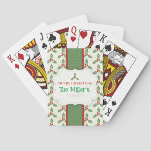 Christmas Playing Cards - Personalized -Add Name