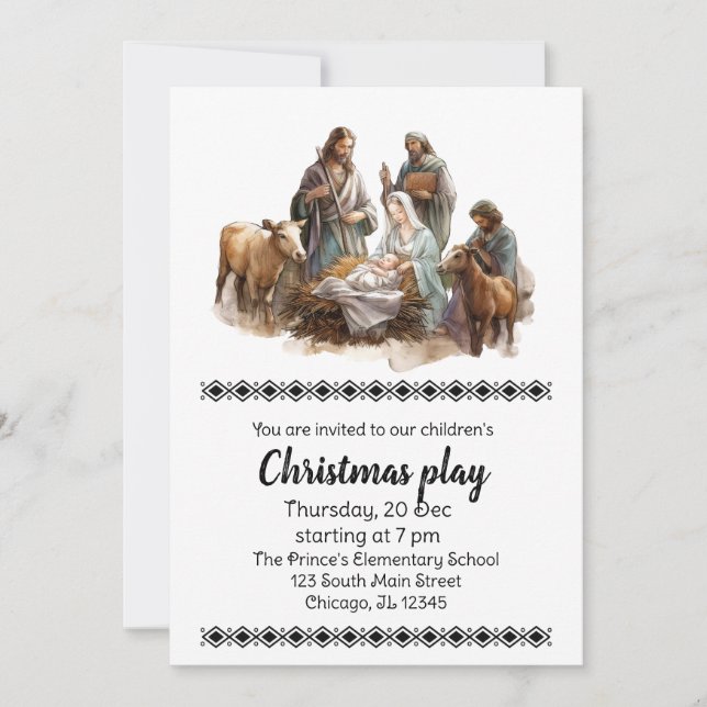 Christmas Plays Invitation (Front)