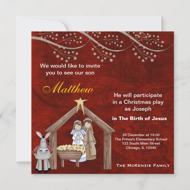 Christmas Plays Invitation (Front)