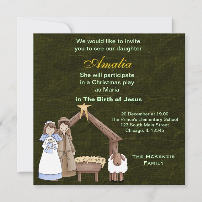 Christmas Plays Invitation (Front)