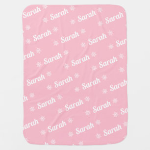 Christmas Plush Personalized Name Baby Blanket