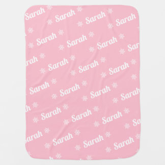 Christmas Plush Personalized Name Baby Blanket