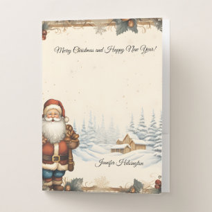 Christmas pocket folder