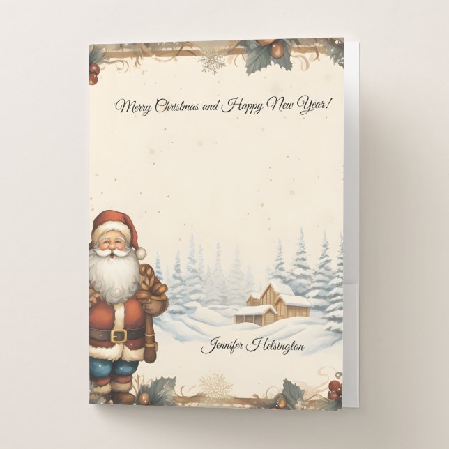 Christmas  pocket folder (Front)