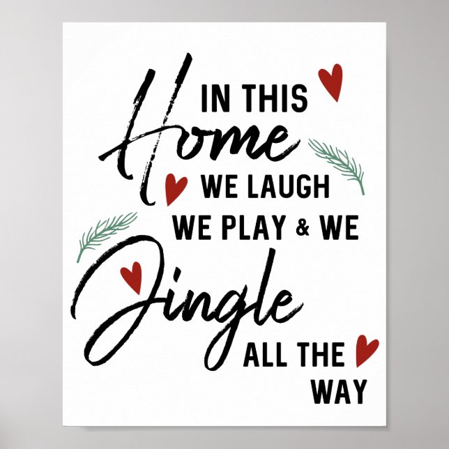 Christmas Poem // Christmas Decor Poster (Front)