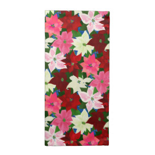 Christmas Poinsettia Cloth Napkin