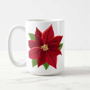 Christmas Poinsettia  Coffee Mug