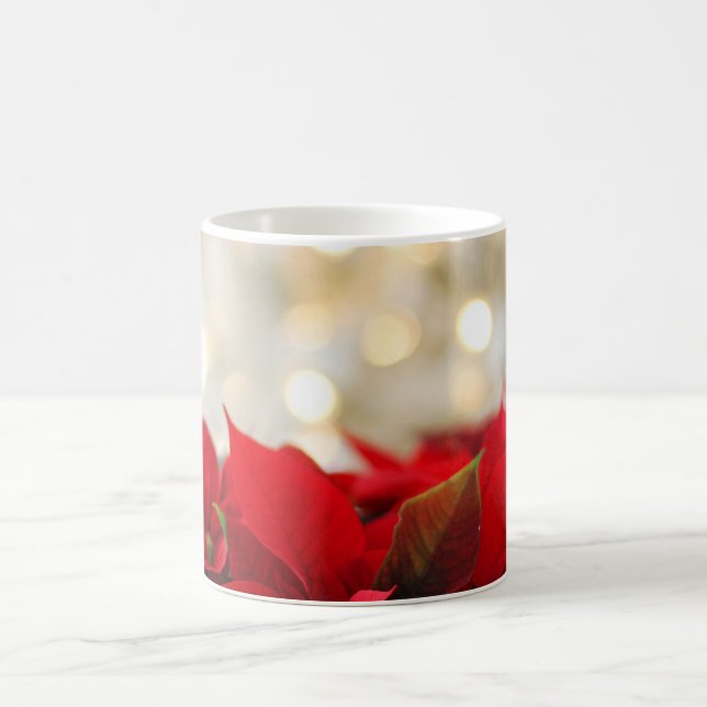 Christmas Poinsettia Coffee Mug (Center)