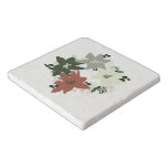 Christmas poinsettia design trivet