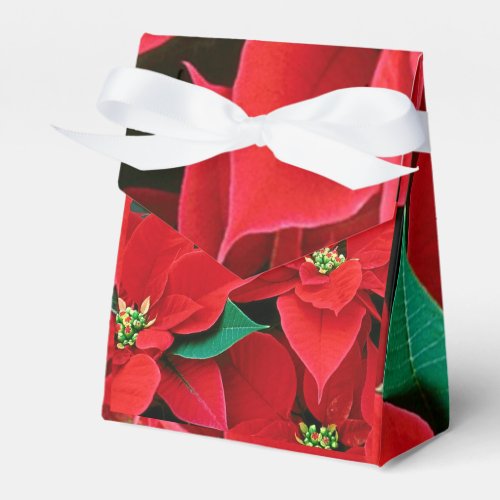Christmas Poinsettia Favor Box