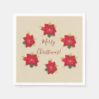 Christmas Poinsettia Flowers