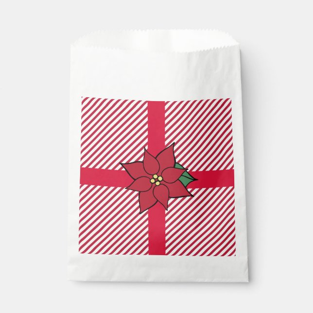 Christmas Poinsettia Gift Bags (Front)