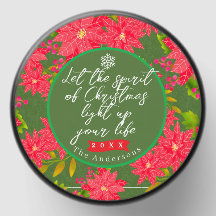 Christmas Poinsettia Green