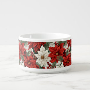 Christmas Poinsettia – Holiday Floral Design Bowl