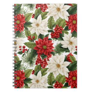 Christmas Poinsettia – Holiday Floral Design Notebook