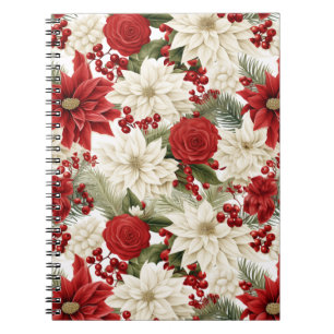 Christmas Poinsettia – Holiday Floral Design Notebook