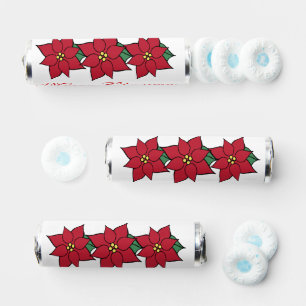 Christmas Poinsettia Holiday Mints