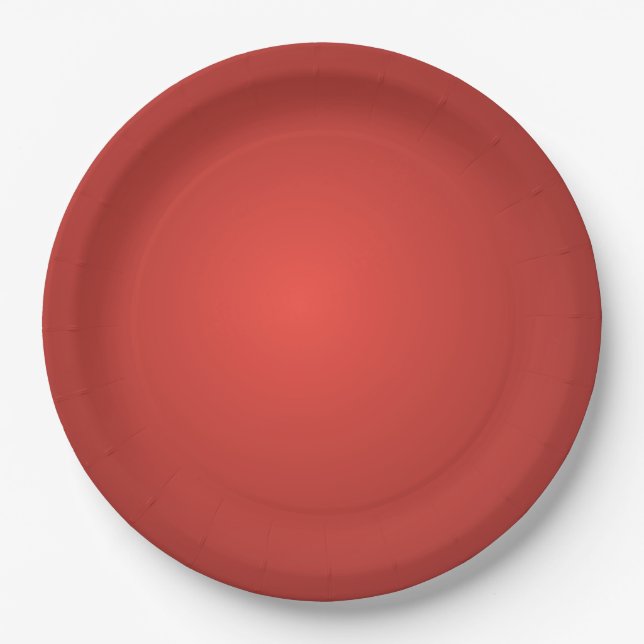 Christmas Poinsettia  Paper Plates (Front)