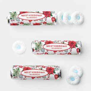 Christmas Poinsettia Pattern Breath Savers® Mints