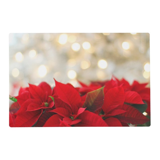 Christmas Poinsettia Placemat (Front)