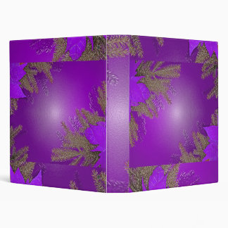 Christmas Poinsettia Purple Binder