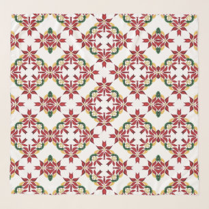 christmas poinsettia scarf