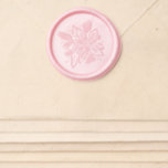 Christmas Poinsettia Wax Seal Sticker<br><div class="desc">Christmas poinsettia</div>