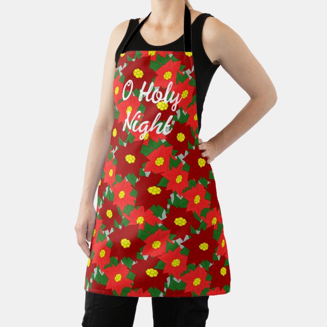 Christmas Poinsettias  Apron (Insitu)