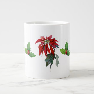 Christmas Poinsettias Bone China Mug
