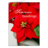 Christmas Poinsettias, Business Appreciation (Front)