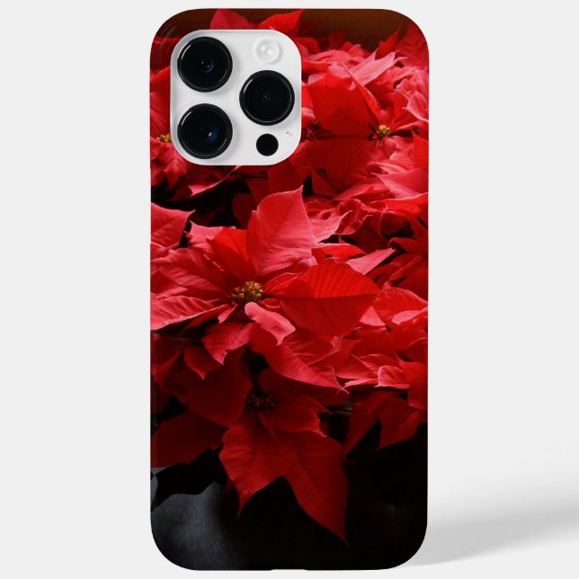 Christmas Poinsettias Red Case-Mate iPhone Case (Back)