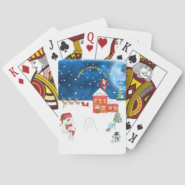Christmas  poker cards (Back)