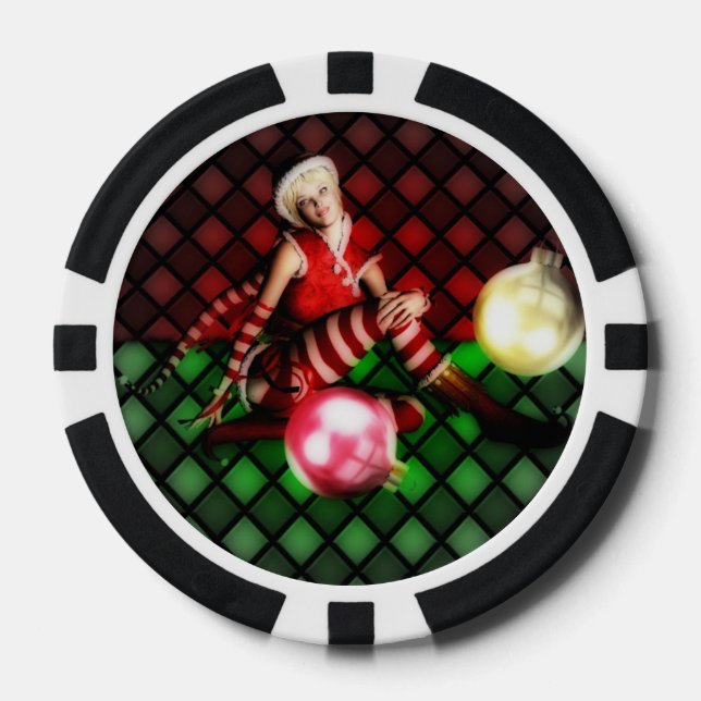 Christmas poker chips (Front)
