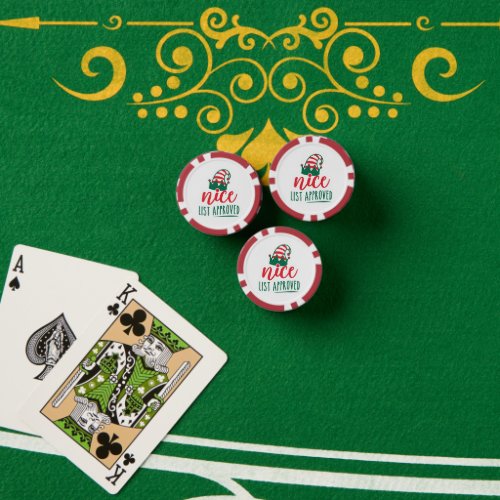 Christmas Poker Chips Design