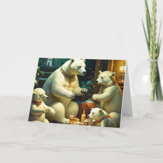 Christmas Polar Bear Gifts Card