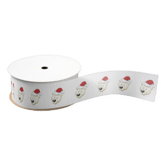Christmas Polar Bear Grosgrain Ribbon
