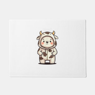Christmas Polar Bear Moo Cow Christmas Moo Polar B Doormat