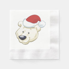 Christmas Polar Bear Napkins