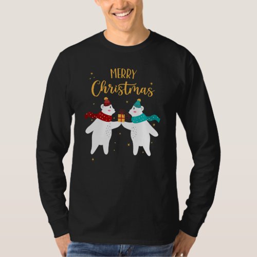 Christmas Polar Bear Pajamas _ Matching Christmas  T_Shirt