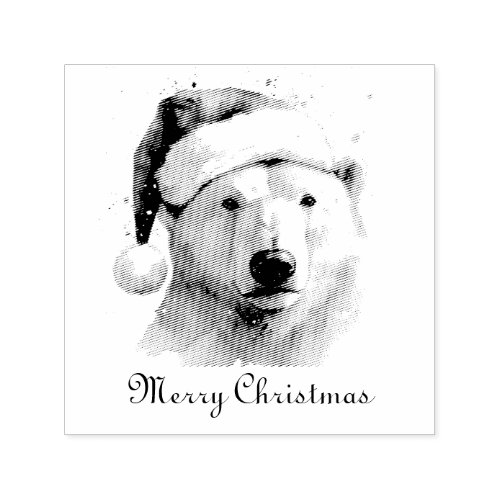 Christmas Polar Bear Self_inking Stamp