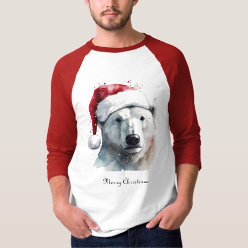 Christmas Polar Bear T_Shirt