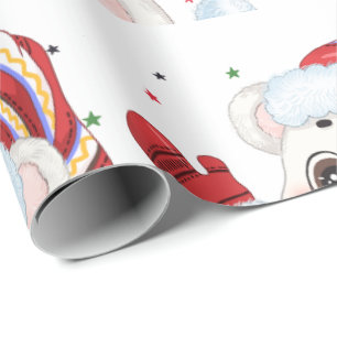 Christmas Polar Bear Wrapping Paper