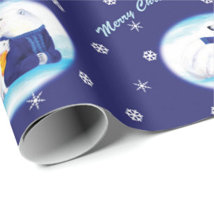 Christmas Polar Bears Wrapping Paper
