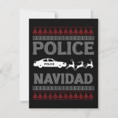 Christmas Police Navidad Funny Xmas Holiday (Front)