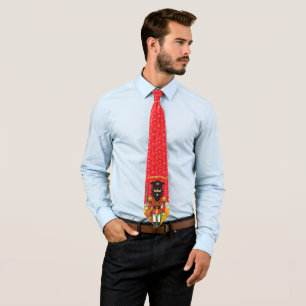 🎄 Christmas Police Tie – Funny Holiday Nutcracker