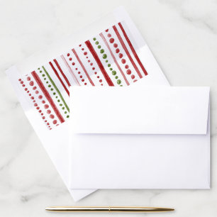 Christmas Polka Dot Envelope Liners