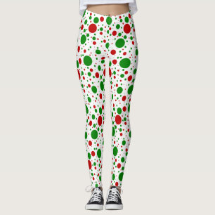 Christmas Polka Dots Leggings