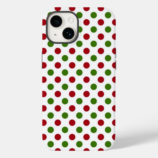 Christmas Polka Dots Phone Case (Back)