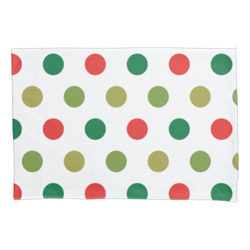 Christmas Polka Dots Pillow Case
