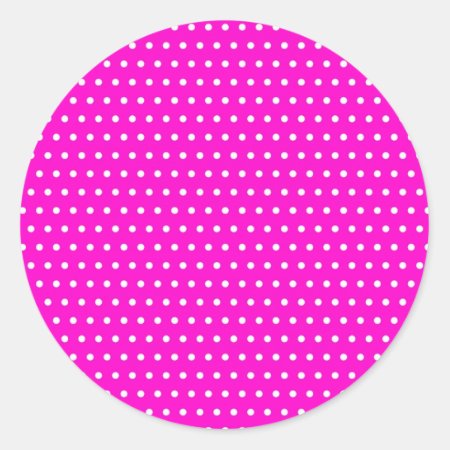 Christmas Polka Hots Dots Spotted Classic Round Sticker